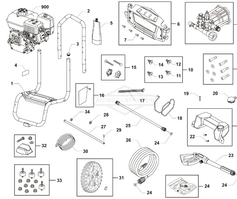 Craftsman Power Washer CMXGWAS020808-01 replacement Parts kits manuals